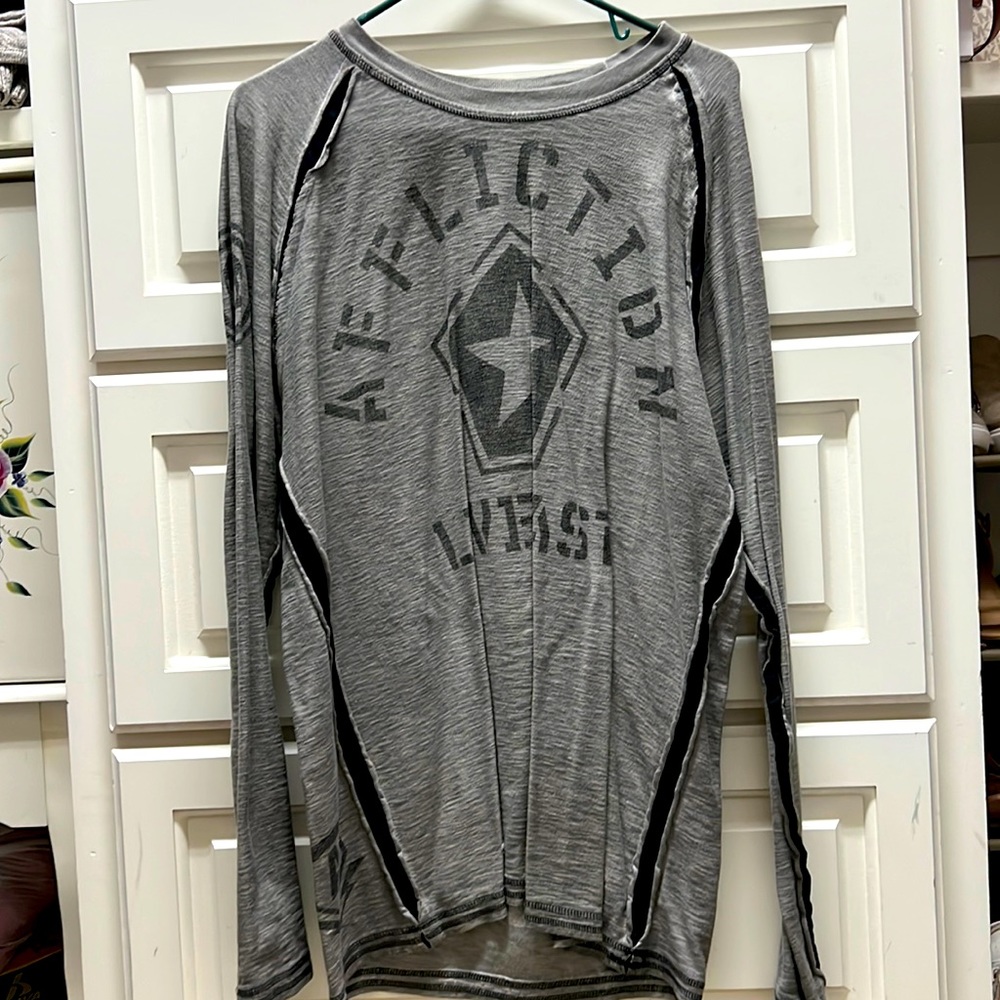 Affliction graphic long sleeve tee